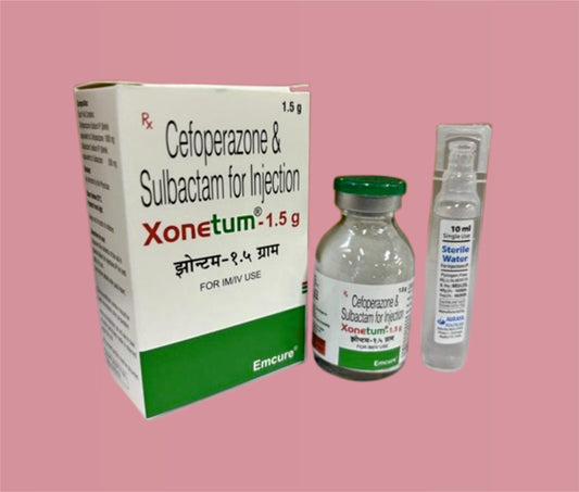 Xonetum  ( Cefoperazone 1000 Mg +  Sulbactam 500 Mg ) By Emcure