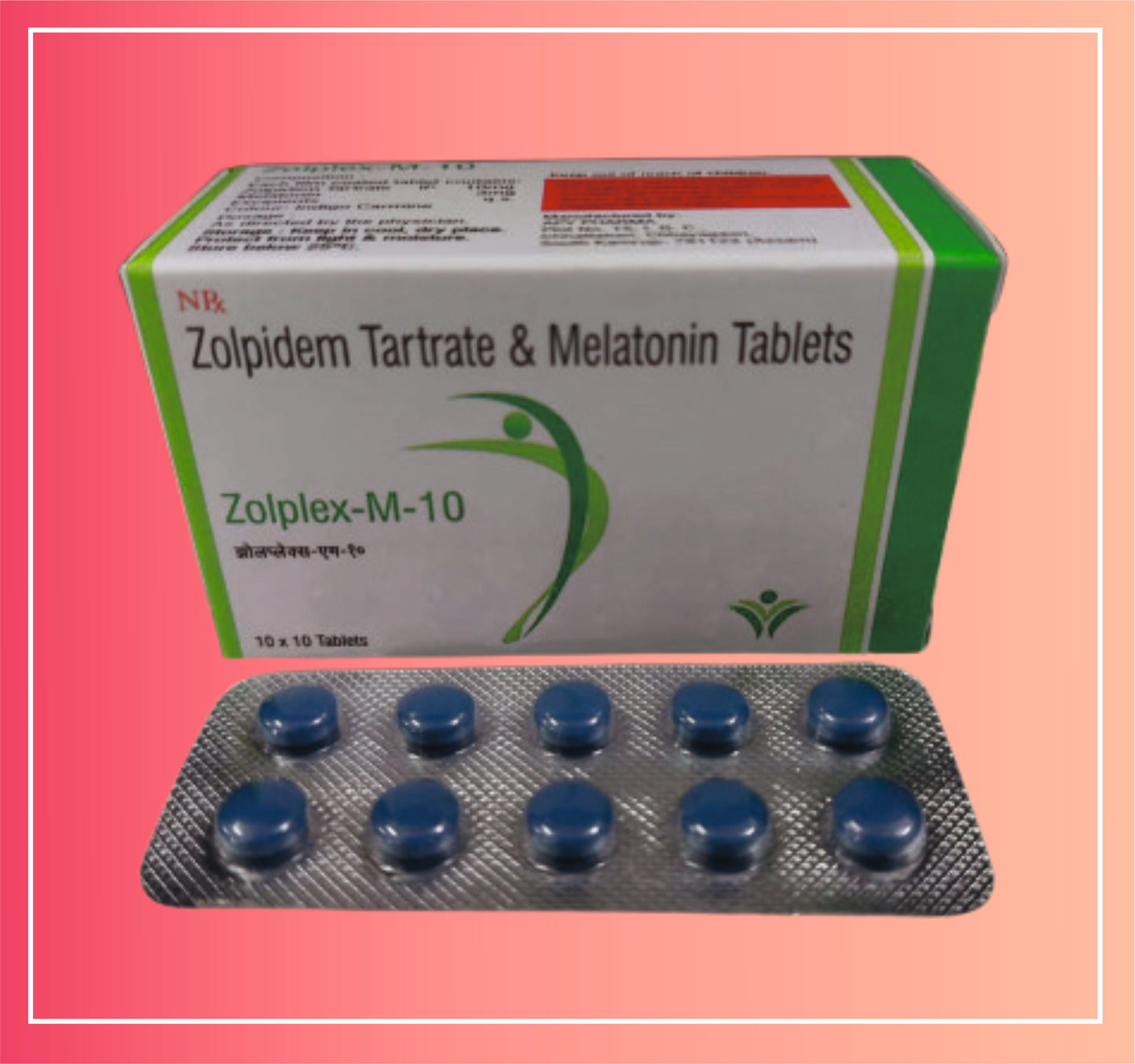 Zolpidem Tartrate 10, Melatonin 3 {Rate of 10 Tab} by Dellwich