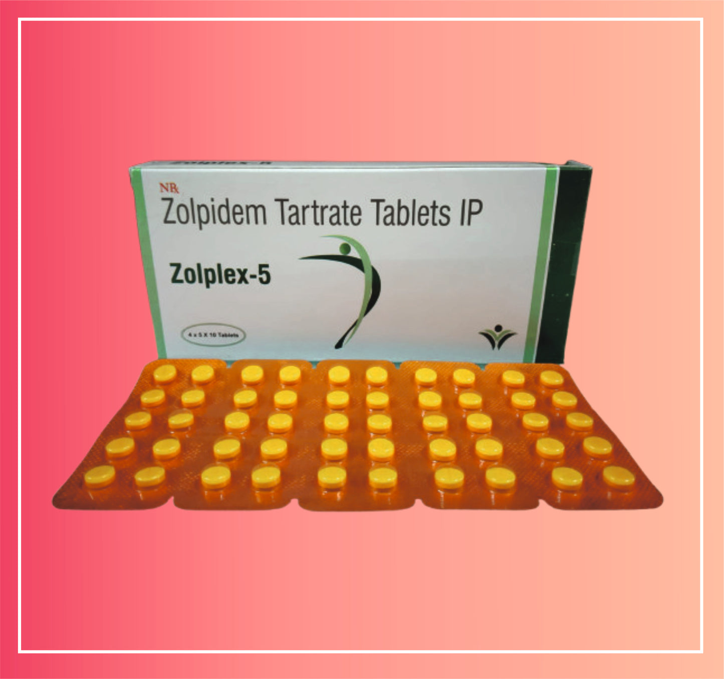 Zolpidem Tartrate 5  {Rate of 10 Tab} by Dellwich