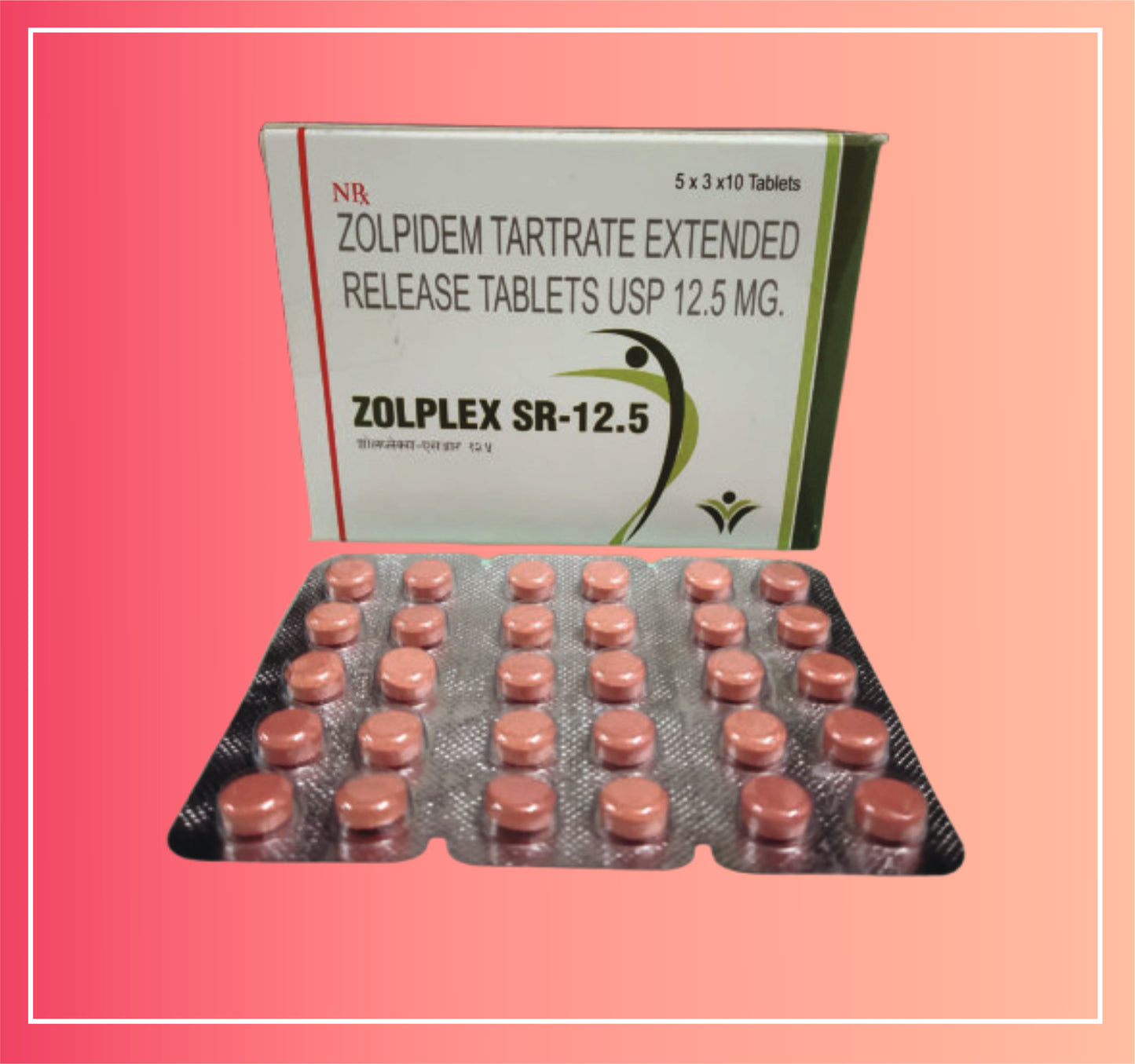 Zolpidem Tartrate 12.5 (Er) {Rate of 10 Tab} by Dellwich