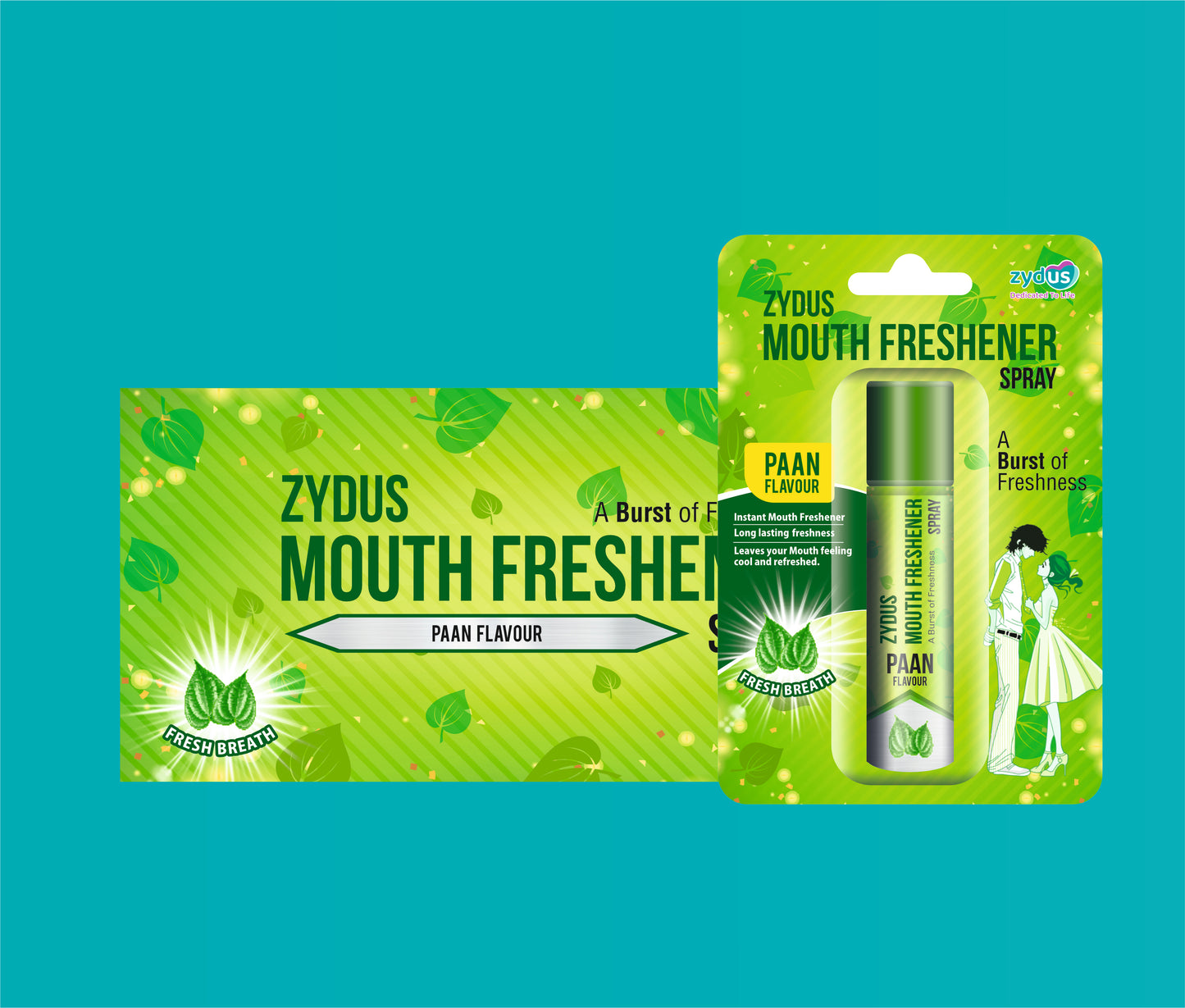 ZYDUS MOUTH FRESHNER PAN 15GM 15GM ( Pudina , Aloevera, Peppermint Oil. Lavang Oil, Elaichi Oil & Excipients ) by Zydus