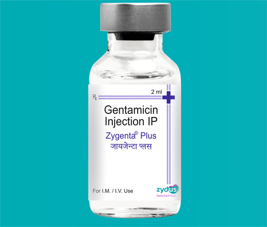 ZYGENTA PLUS INJ 2 ML 2ml ( Gentamicin 40mg ) by Zydus
