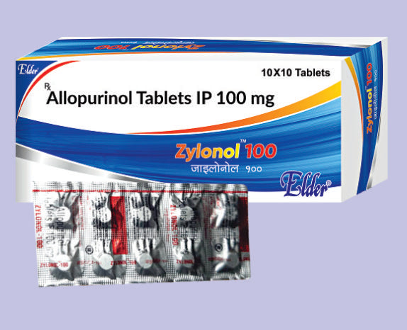 ZYLONOL 100 TABS 10'S ( Allopurinol 100mg ) by Elder