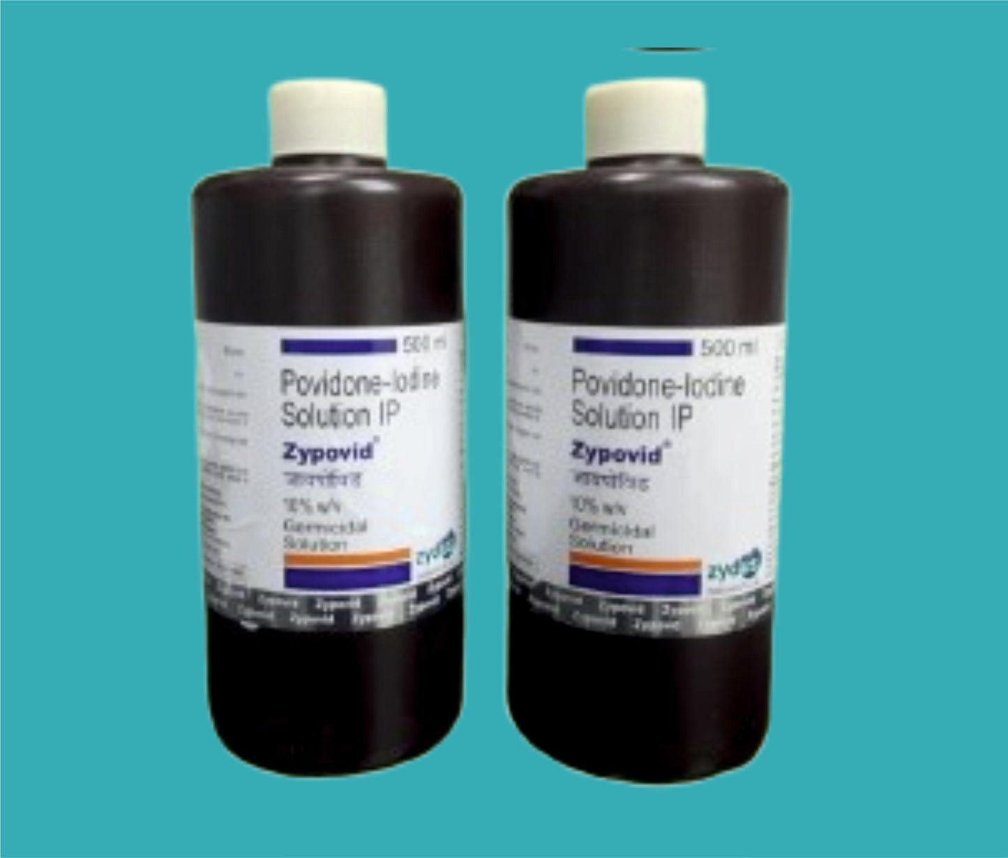 ZYPOVID SOLUTION 10 % - 500 ML 500ml. ( Povidone - Iodine IP 10 % w/v ) by Zydus