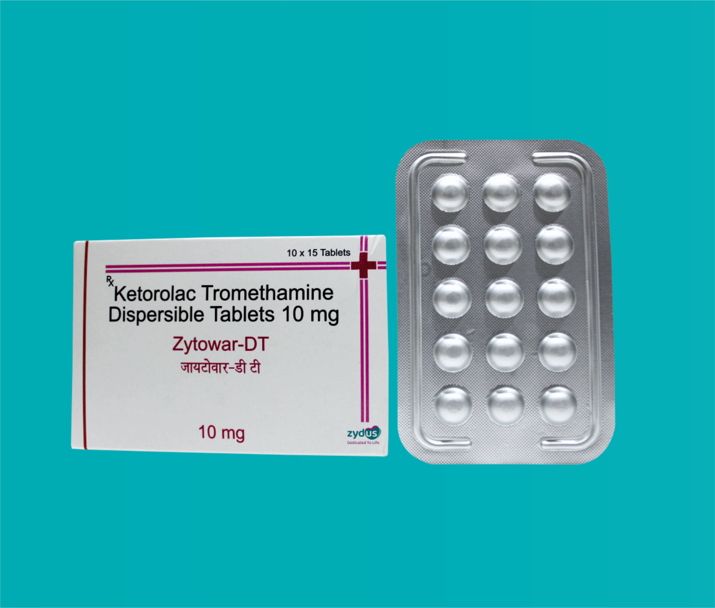 ZYTOWAR -DT 10x15 ( Ketorolac Tromethamine IP 10 mg ) by Zydus