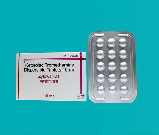 ZYTOWAR -DT 10x15 ( Ketorolac Tromethamine IP 10 mg ) by Zydus