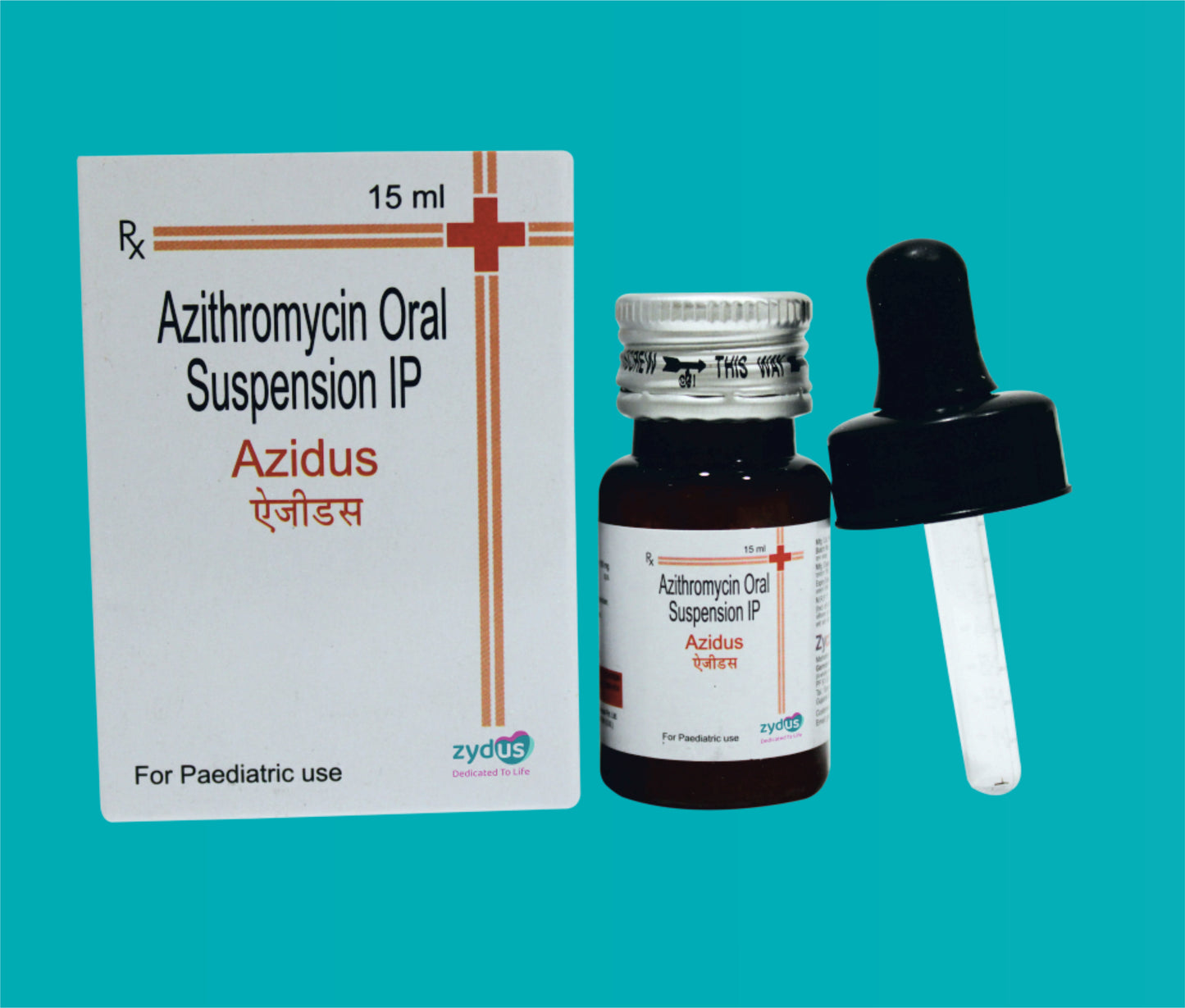 Azidus Drop 15ml Azithromycin 100 Mg by zydus