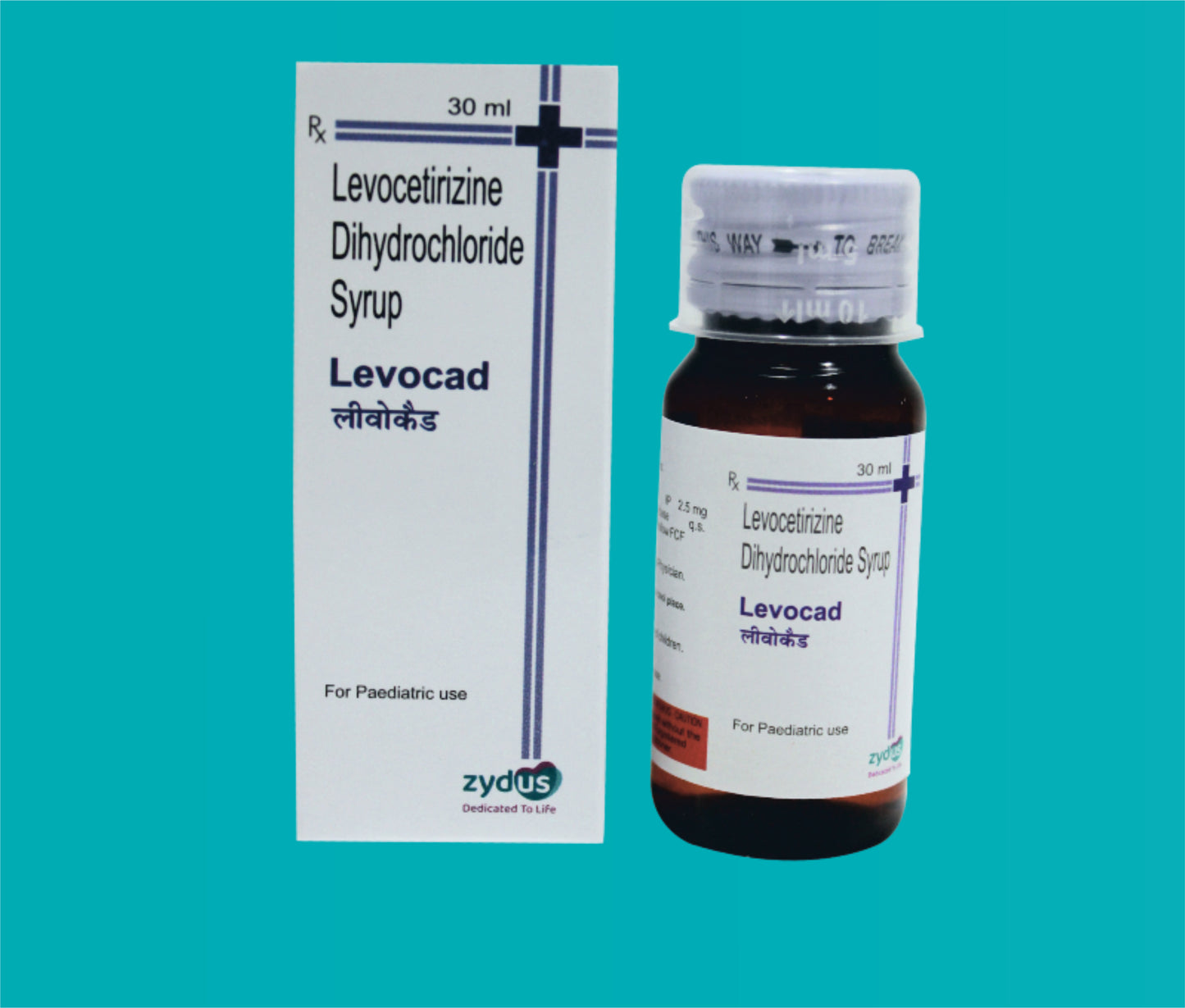 Levocad Syp. 30ml. Levocetirizine Dihydrochloride 5 Mg by zydus