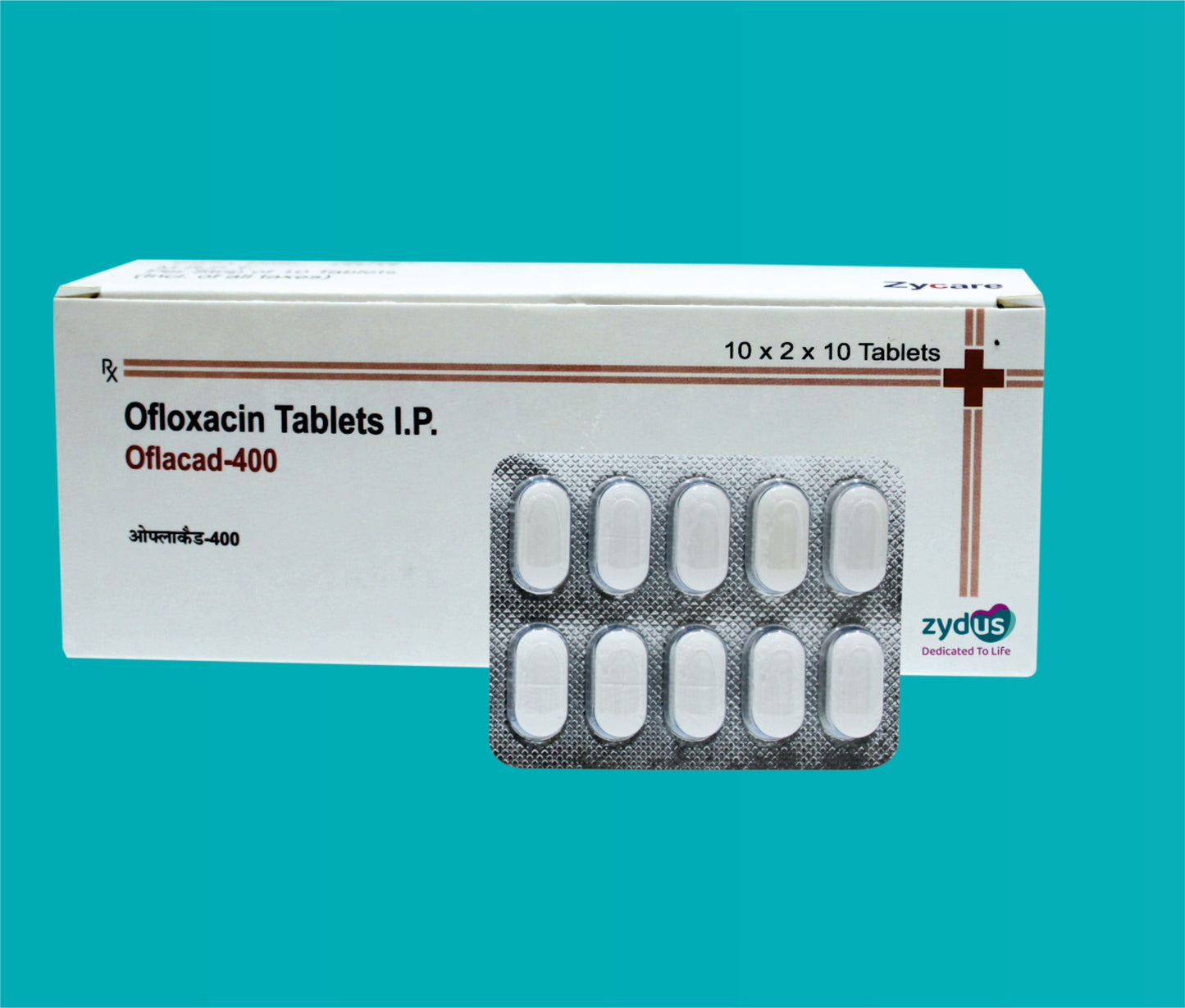 Oflacad 400 Tab. 20X10 Ofloxacin 400 Mg by zydus