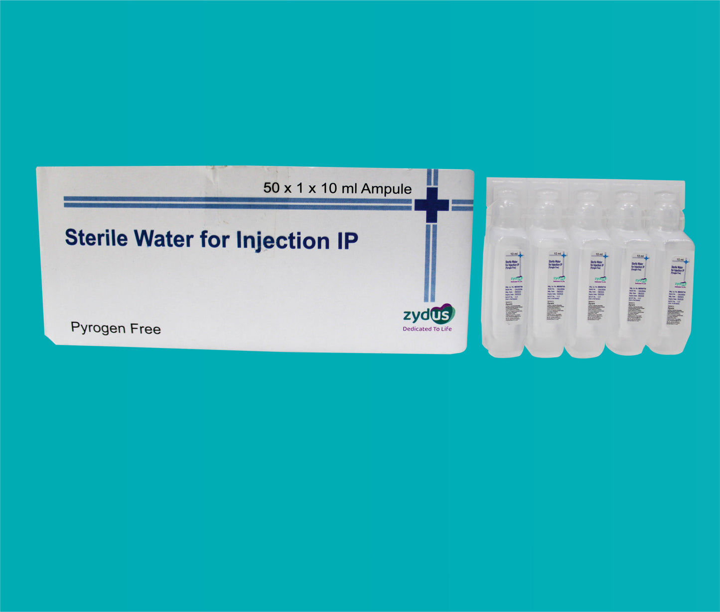 Water For Injection 10ml. Water For Injection 10 Ml. by zydus