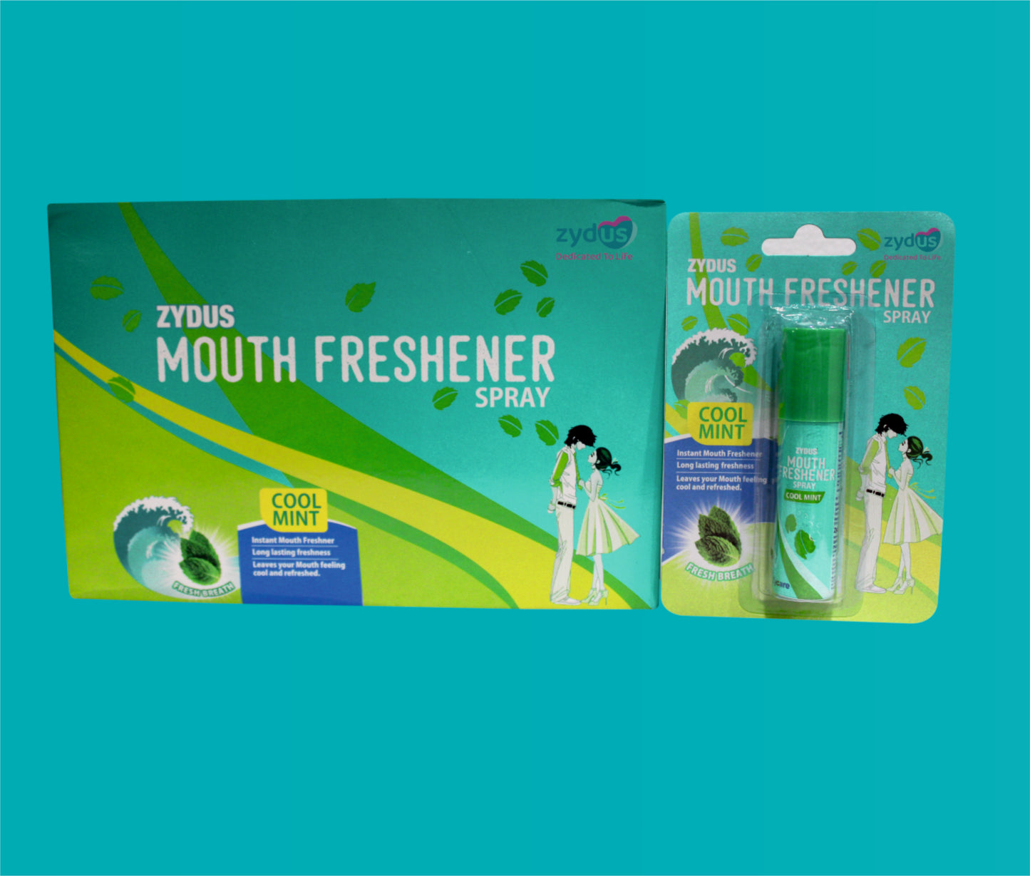 Zydus Mouth Freshner (Cool Mint Flavour) 15gm Pudina + Aloevera + Peppermint Oil + Lavang Oil + Elaichi Oil by zydus