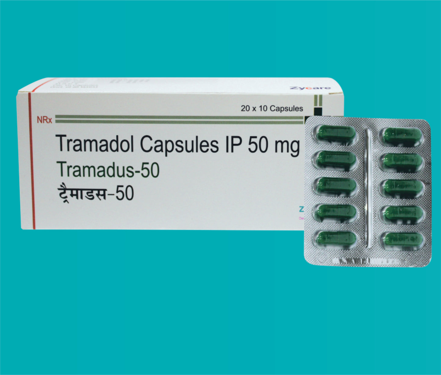Tramadus- 50 Capsule 20x10 Tramadol Hydrochloride 50 Mg by zydus