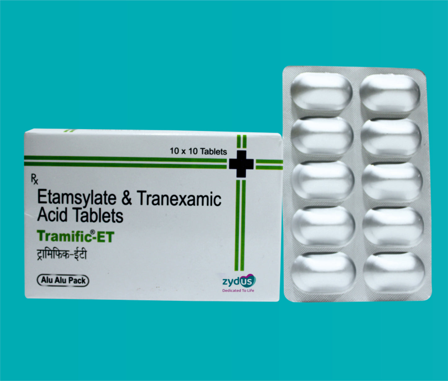 Tramific -ET Tabs 10x10 Etamsylate 250 Mg + Tranexamic Acid 250 Mg by zydus