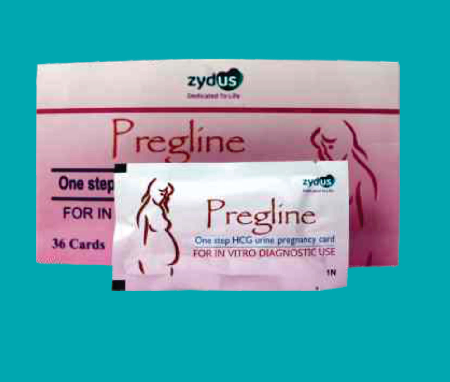 Pregline Card 36X1 Hcg Urine Pregnancy Test Card by zydus