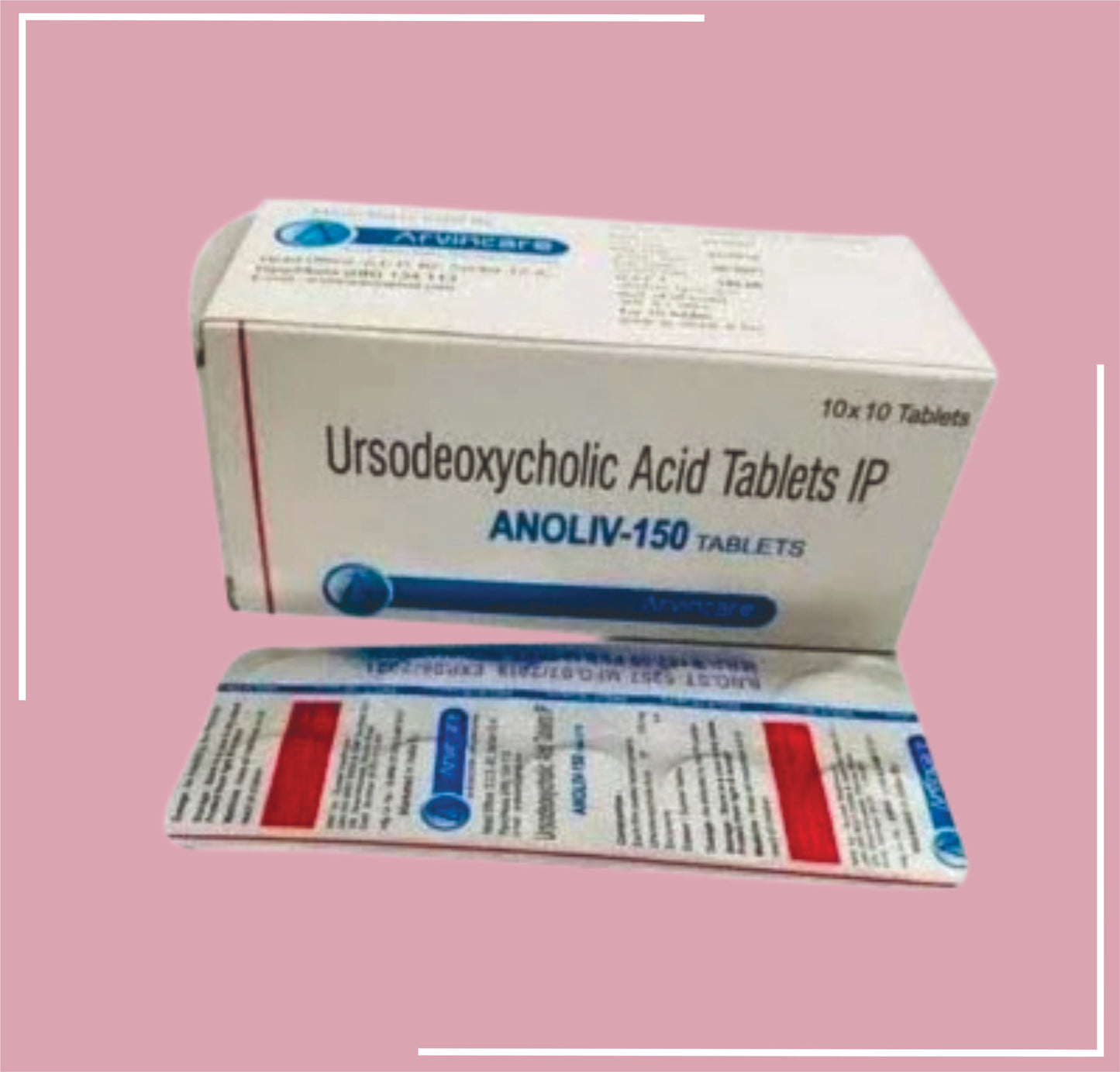 Anoliv-150 Tab 10X10 (Ursodeoxycholic Acid 150 Mg Tablet by Arvincare