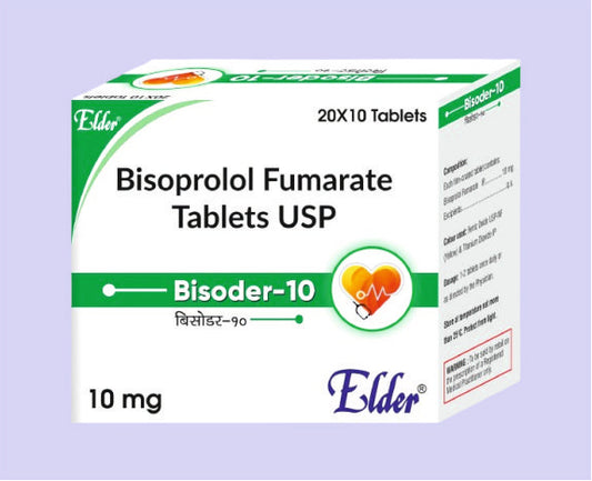 BISODER 10 TABS 10'S ( Bisoprolol 10mg ) by Elder