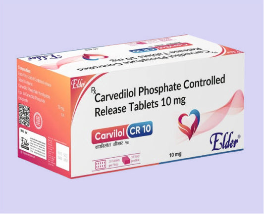 CARVILOL CR 10 TABS 10'S ( Carvedilol Controlled Relase 10mg ) by Elder