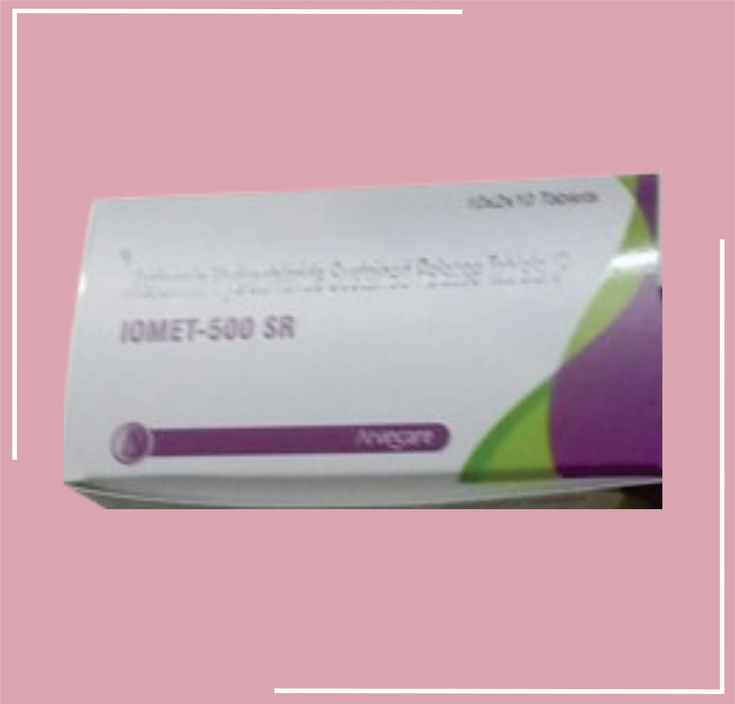Iomet-500 Sr Tab 20X10 Tab (Metformin Hydrochloride 500 Mg Sustained Release Tablet by Arvincare