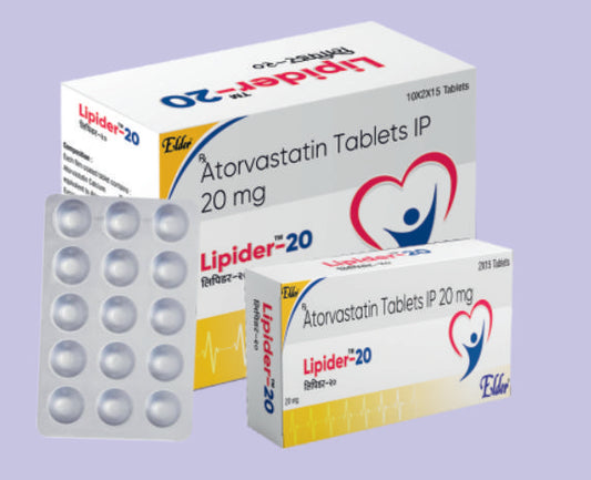 LIPIDER 20 TABS   15'S 15'S ( Atorvastatin Calcium 20MG ) by Elder