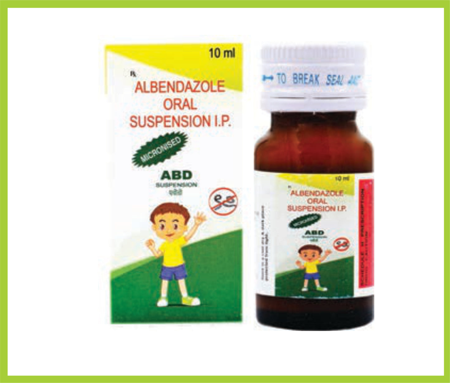 ABD SUSPENSION 10ML ( Albendazole 200mg/5ml ) by Intas
