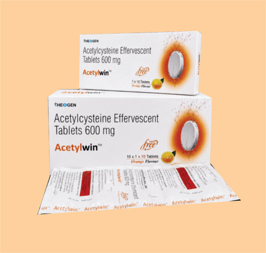 ACETYLWIN (10x1x10) Each Effervescent Tablet Contains: Acetylcysteine 600mg  by Theon