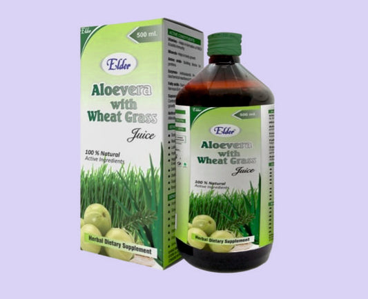 ALOE VERA, & WHEAT GRASS JUICE 500ML ( ALoe Vera with Wheat Grass Juice ) by Elder