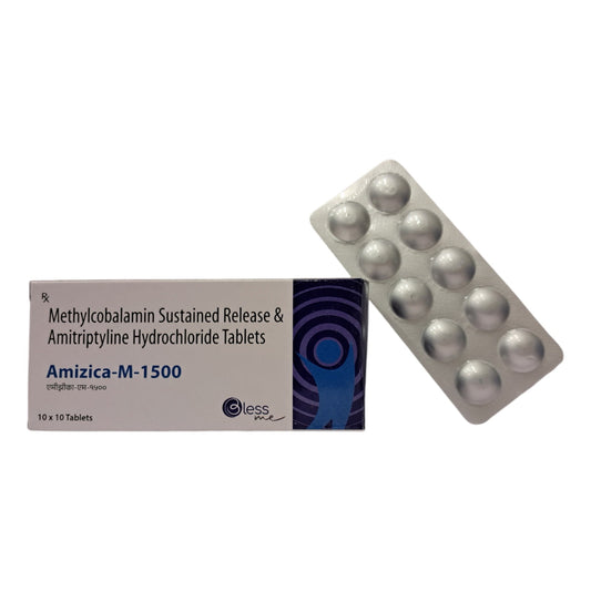 Methycobalamin 1500 Mcg, Amitriptyline Hcl 10 {Rate of 10 Tab} by Dellwich