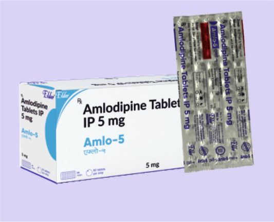 AMLO 5 TABS (BLISTER) 15'S ( Amlodipine  5MG ) by Elder