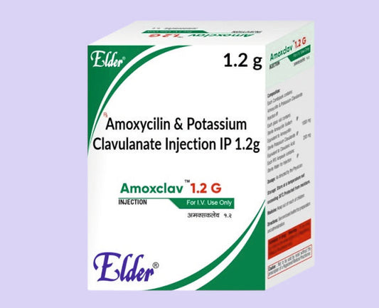 AMOXCLAV 1.2 INJ VIAL ( Amoxy 500mg , Clavaunic Acid 125mg ) by Elder