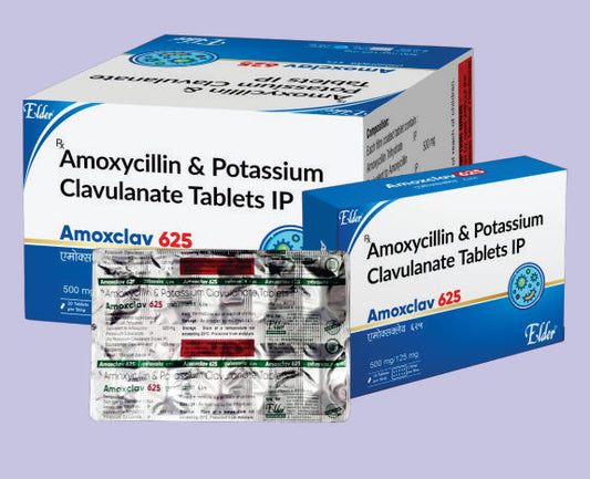 AMOXCLAV 625 (STRIP) TABS 10'S ( Amoxy 500mg , Clavaunic Acid 125mg ) by Elder