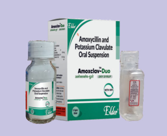 AMOXCLAV DUO (PLAIN) D/SUSP+WFI 30ML ( Amoxycillin 200mg,Clavulanate 28.5mg ) by Elder