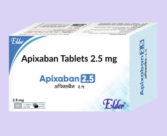 APIXABAN 2.5 TABS 10'S ( Apixaban 2.5mg ) by Elder