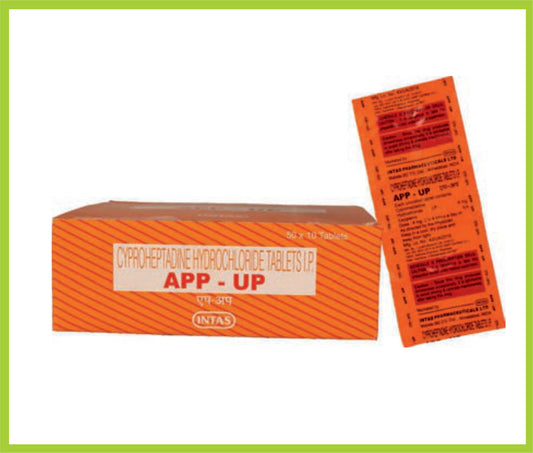 APP-UP 10 TAB ( Cyproheptadine 4 mg ) by Intas