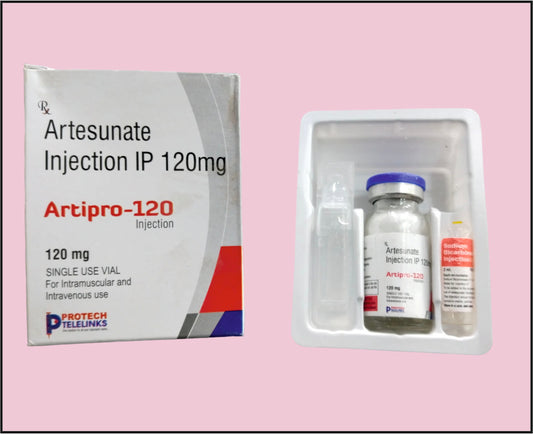 ARTIPRO 120 VIAL+WFI ( Artesunate (120Mg) ) by Protech