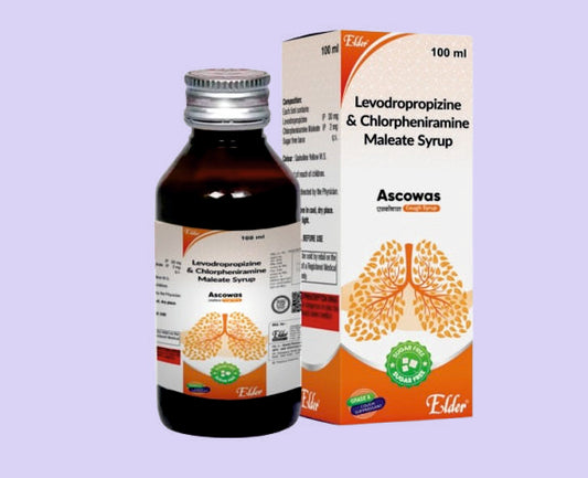ASCOWAS  SYP 100ML ( Levodropropizine 30mg, Chlorpherinamine 2mg ) by Elder