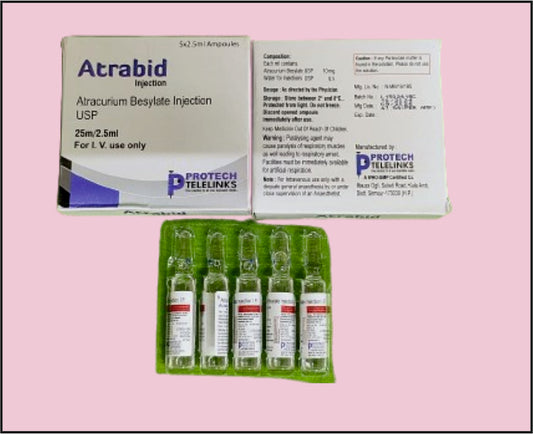 Atracurium Besylate 25Mg/2.5Ml (1X4) ATRABID 2.5ML by Protech