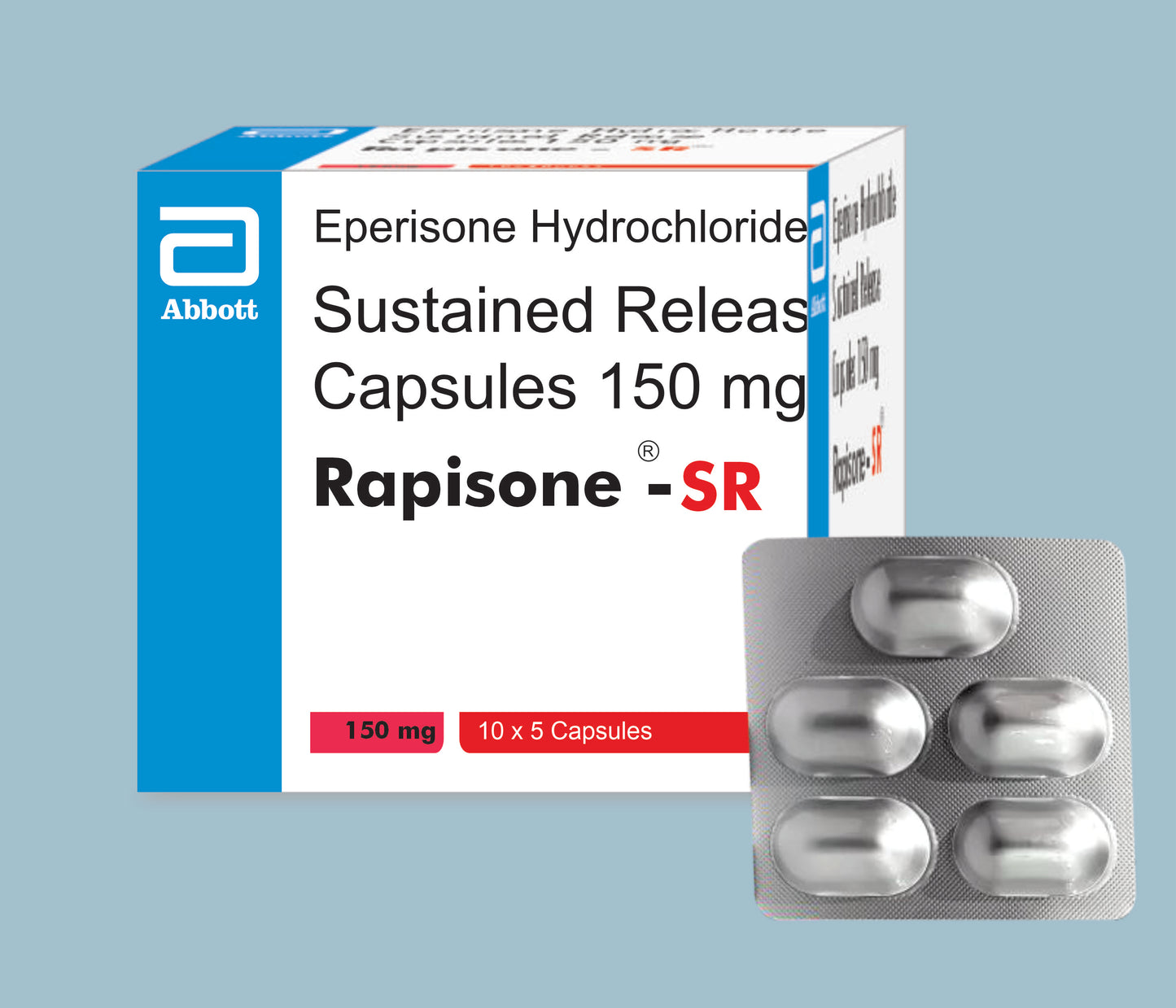 Rapisone-SR Capsules 5Caps Eperisone Hydrochloride 150mg by Abbott