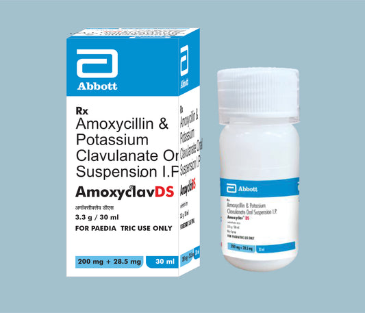 Amoxyclav Safe Dry Syrup (30 ml) (Amoxycillin 200mg, Potassium Clavulanate Susp. 28.5mg)  by Abbott