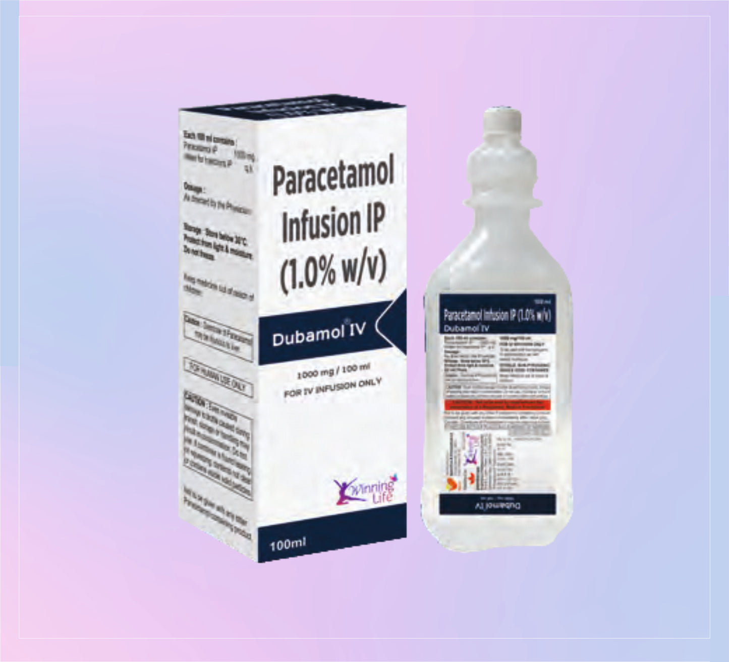 DUBAMOL IV (100 ML) Paracetamol 1000 Mg (Per 100 Ml) by Akumentis