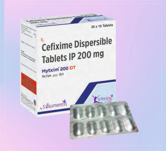 MYTXIM 200MG DT TAB (AL-AL)20X10 (20X10) Cefixime 200 Mg by Akumentis
