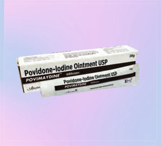POVIMAYDINE OINTMENT 20GM (1X20GM) Povidone Iodine 5% W/W by Akumentis
