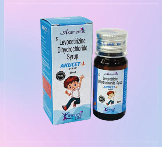 Akucet-L Syrup 30Ml 1x30ML Levocetirizine 2.5 Mg by Akumentis