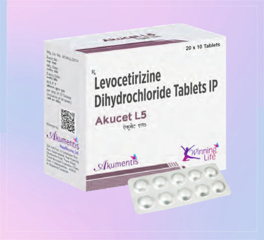 Akucet L5 Tab (Al) 20x10 Levocetirizine 5 Mg by Akumentis