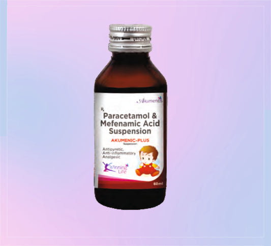 Akumenic Plus Syrup 60 Ml 1X60ML Paracetamol 125 Mg + Mefenamic Acid 50 Mg by Akumentis