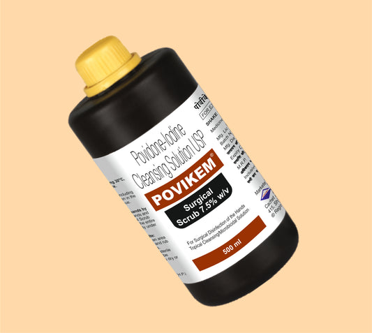 Povikem Scrub (500Ml) 500 mlPovidone – Iodine Scrub by Alkem