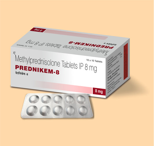 Prednikem 8 (10'S) 10'SMethylprednisolone Ip 8Mg by Alkem