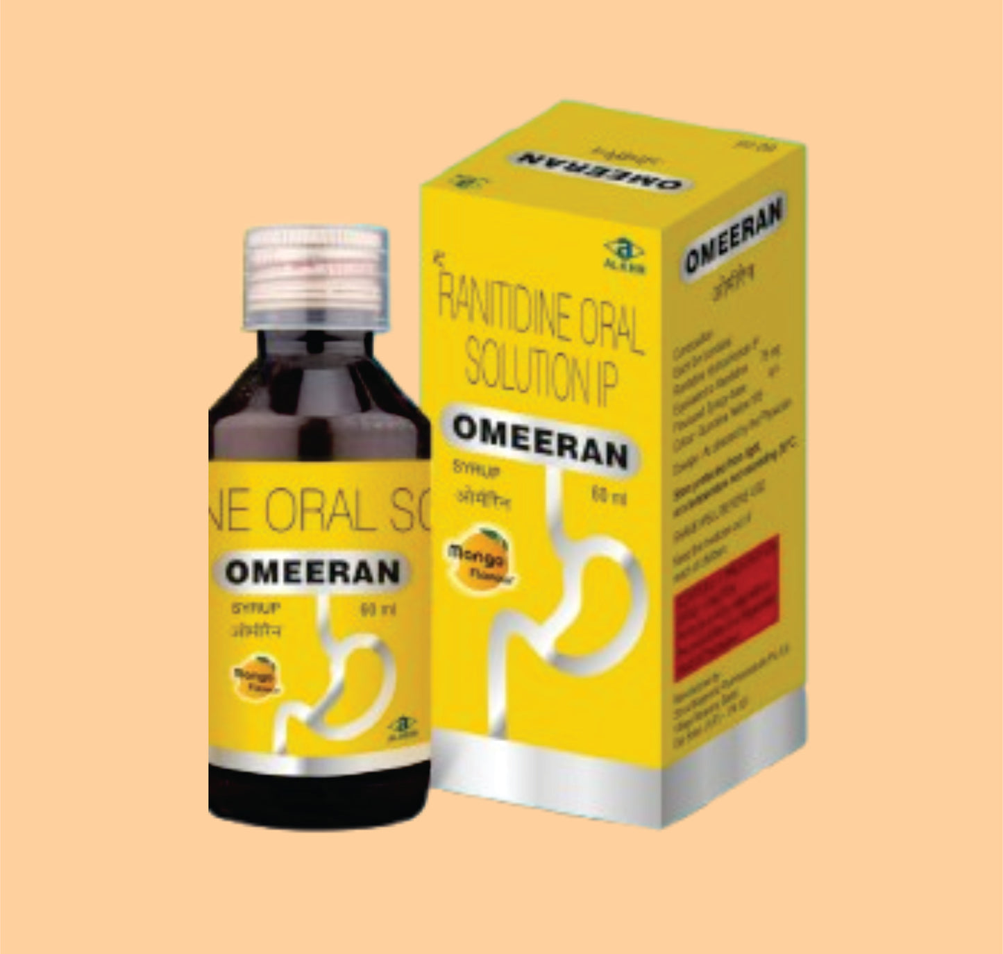 Omeeran Syrup (60 ml) Ranitidine Hydrochloride 75 mg by Alkem
