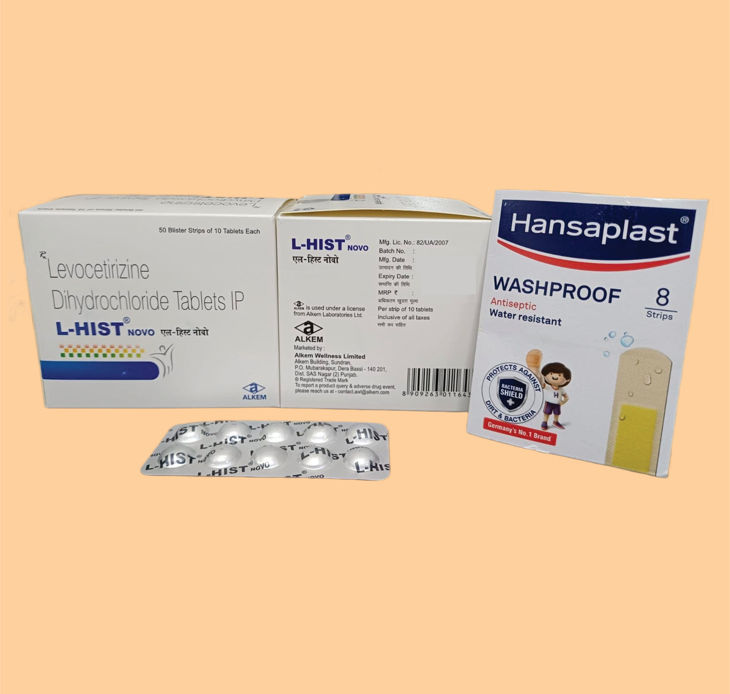 L-HIST NOVO Tab  (Levocetirizine Dihydrochloride 5 mg) by Alkem
