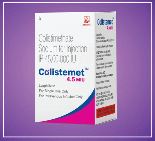COLISTIMET 4.5 M IU ( Colistimethate sodium for injection ) by Aristo