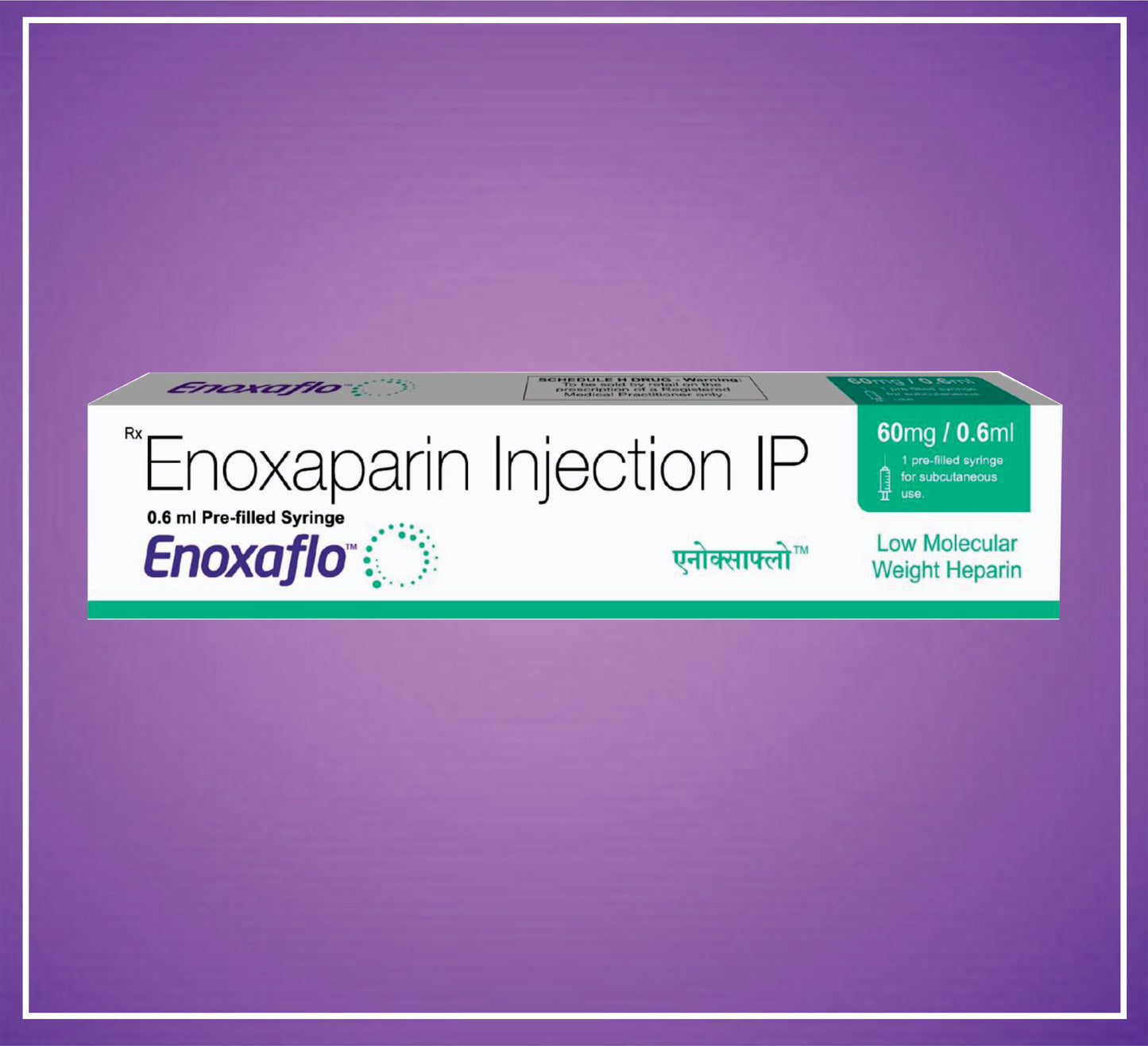 ENOXAFLO  60mg ( Enoxaparin 0.6 /0.6 ml Pre filled Syringe ) by Aristo